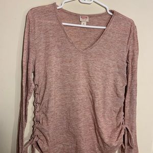 Pink long sleeve tee